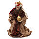 Tres Reyes Magos estilo oriental resina coloreada 42 cm s2