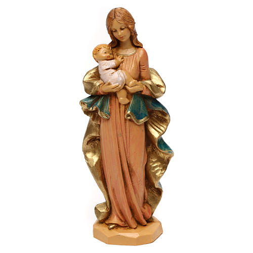 STOCK Madonna con bambino 11 cm pvc per presepe Fontanini 1