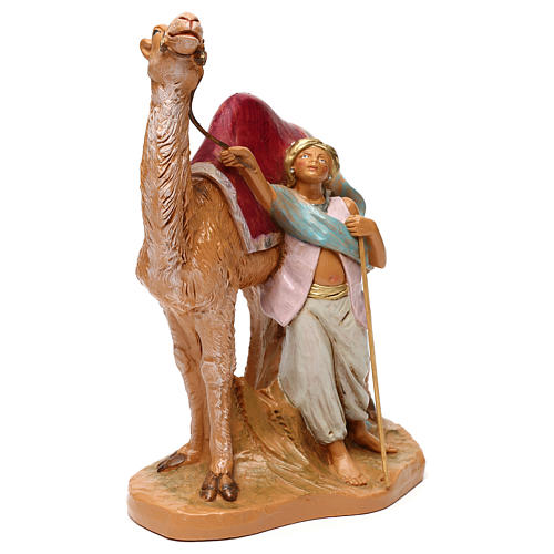 STOCK Chamelier avec chameau 19 cm pour crèche Fontanini 4