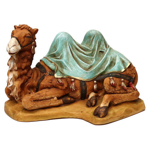 STOCK lagerndes Kamel aus Kustharz für 52 cm Krippe von Fontanini 1