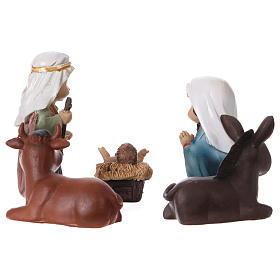 Santons Nativité 5 pcs pour crèche 9 cm gamme enfants