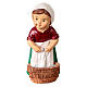 Washerwoman statuette, for 9 cm kids nativity set s1