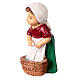 Washerwoman statuette, for 9 cm kids nativity set s2