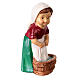 Washerwoman statuette, for 9 cm kids nativity set s3