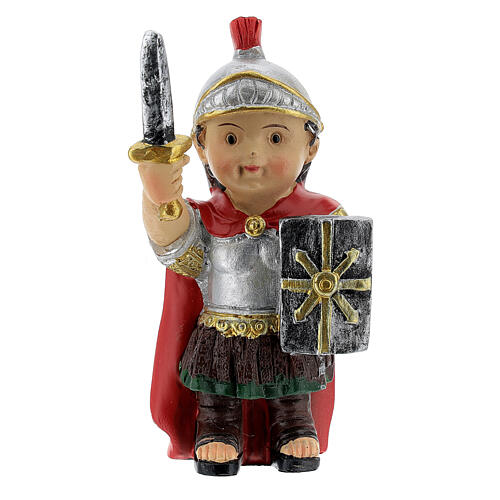 Peça soldado romano linha criança para presépio com figuras de 9 cm de altura média 6