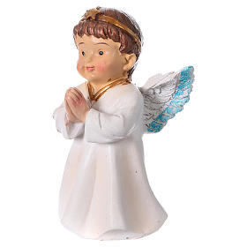 Estatua ángel que reza para belenes línea niño 9 cm