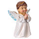 Estatua ángel que reza para belenes línea niño 9 cm s3