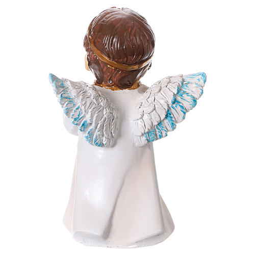 Statuina angelo in preghiera per presepi linea bambino 9 cm 4