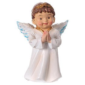 Peça anjo em oração linha criança para presépio com figuras de 9 cm de altura média