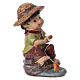 Fisherman statue for 9 cm kids nativity set s3