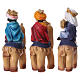 Krippenfiguren Heilige Könige auf Kamelen, aus Kunstharz, Linie Bambini, Set zu 3 Figuren, für 9 cm Krippe s5