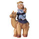 Three Kings figurines on camel, 15 cm kids nativity set s2