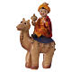 Three Kings figurines on camel, 15 cm kids nativity set s3
