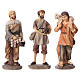 Krippenfiguren 3 Hirten aus Kunstharz, Linie Bambini, Set zu 3 Figuren, für 15 cm Krippe s1