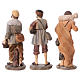 Krippenfiguren 3 Hirten aus Kunstharz, Linie Bambini, Set zu 3 Figuren, für 15 cm Krippe s5