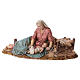 Virgem deitada com Menino Jesus para presépio Moranduzzo com figuras em resina de 15 cm de altura média s3