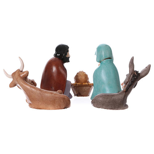 Krippenfiguren Geburt Christi, Set zu 5 Figuren, Linie Bambini, für 7 cm Krippe von Moranduzzo 2