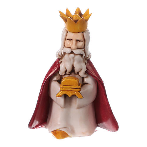 Krippenfiguren Heilige Könige, Set zu 3 Figuren, Linie Bambini, für 7 cm Krippe von Moranduzzo 3
