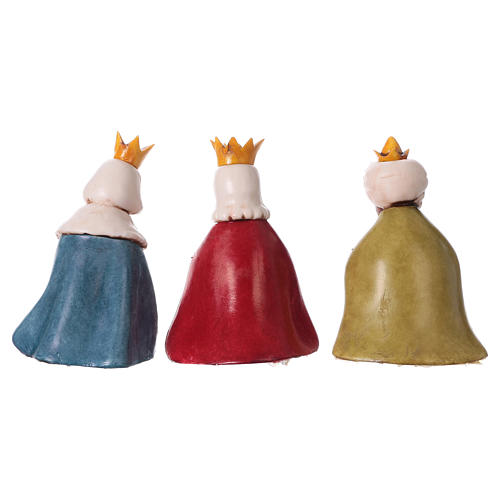 Krippenfiguren Heilige Könige, Set zu 3 Figuren, Linie Bambini, für 7 cm Krippe von Moranduzzo 5