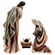 Holy Family statue in painted resin 40 cm s7