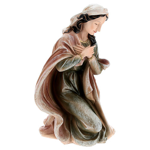 Natividade em resina pintada para presépio com figuras de 40 cm de altura média 3