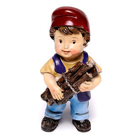 Statua falegname linea bambino per presepi di 9 cm