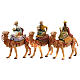 Tres Reyes Magos y camellos para belén Fontanini 10 cm s1