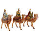Tres Reyes Magos y camellos para belén Fontanini 10 cm s5