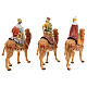 Tres Reyes Magos y camellos para belén Fontanini 10 cm s6
