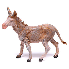 Burro de pé para presépio Fontanini com figuras de 10 
cm de altura média s1