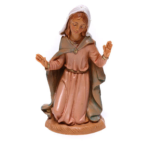 Virgen de rodillas para belén Fontanini 10 cm 1