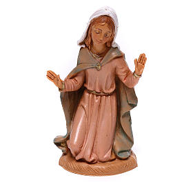 Madonna in ginocchio per presepe Fontanini 10 cm