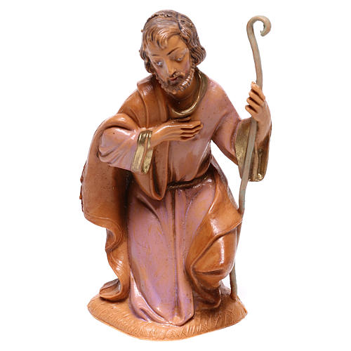 Heiliger Josef, kniend, für 10 cm Krippe von Fontanini 1