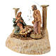 STOCK Nativité en résine avec carillon crèche Fontanini 17 cm s2