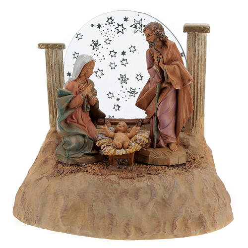 STOCK Natividade em resina com caixa de música para presépio Fontanini com figuras de 17 cm de altura média 5