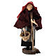 Woman with basket terracotta and plastic, for 12 cm nativity s1