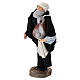 Shepherd with ham for Nativity scenes of 12 cm in terracotta and plastic s2