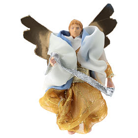 Angelo terracotta e plastica presepe di 12 cm