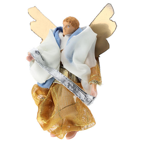 Angel terracotta and plastic, 12 cm nativity 3