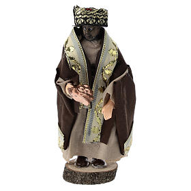 Moorish Magi in terracotta and plastic, 12 cm nativity