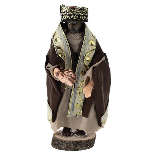 Moorish Magi in terracotta and plastic, 12 cm nativity 1