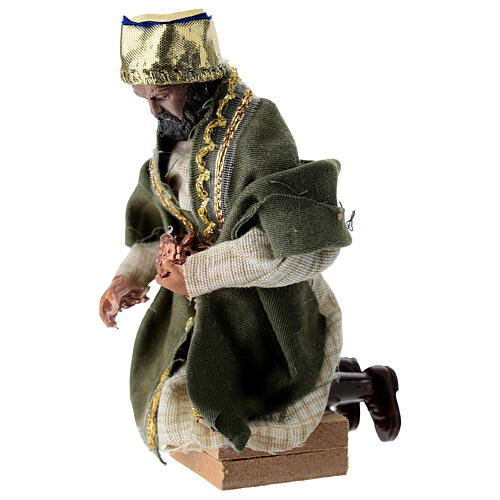 Moorish Magi in terracotta and plastic, 12 cm nativity 2