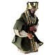 Moorish Magi in terracotta and plastic, 12 cm nativity s3