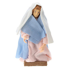 Madonna terracotta e plastica presepe di 12 cm