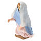 Mary in terracotta and plastic, 12 cm nativity s2