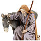 Saint Joseph avec âne Moranduzzo pour crèche de 15 cm s2