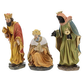 Reis Magos resina para presépio com figuras de 15 cm de altura média