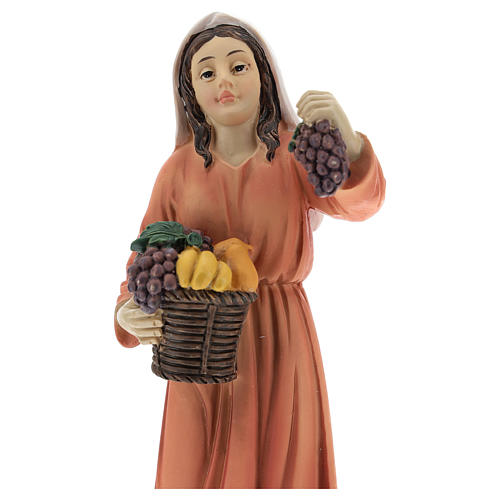 Pastorelle resina per presepe di 15 cm set di 3 pz 2