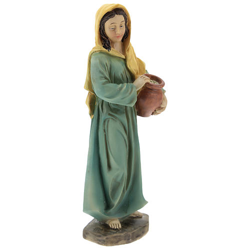 Pastorelle resina per presepe di 15 cm set di 3 pz 5