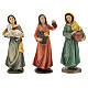 Pastorelle resina per presepe di 15 cm set di 3 pz s1